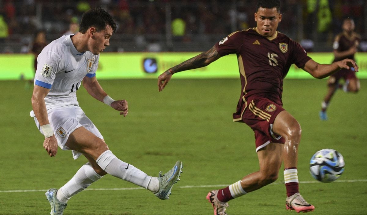 Venezuela vs Uruguay por la fecha 8 de las Eliminatorias 2026. (AFP)