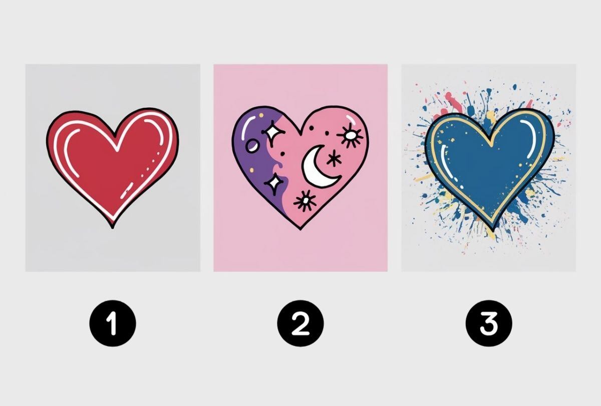 Elige uno de los tres corazones en la imagen para conocer cómo es tu pareja ideal (Foto: Depor).