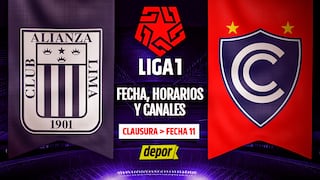 Canal para ver hoy Alianza Lima vs. Cienciano: horarios por Liga 1