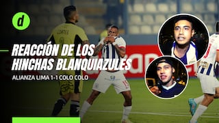 Alianza Lima 1-1 Colo Colo: Así fue la reacción del hincha blanquiazul luego del empate en la Libertadores