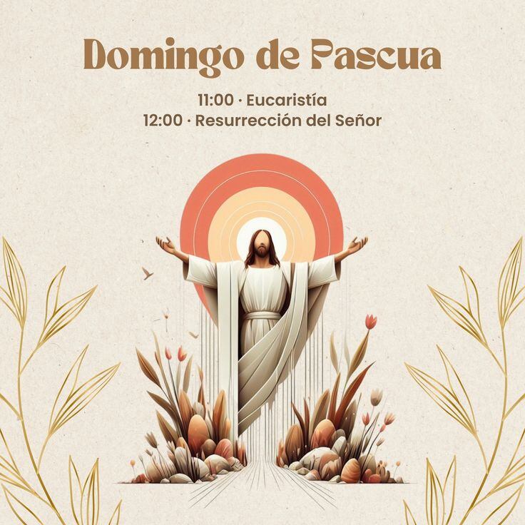 Imágenes por Domingo de Pasua para compartir en redes sociales (Foto: Pinterest).