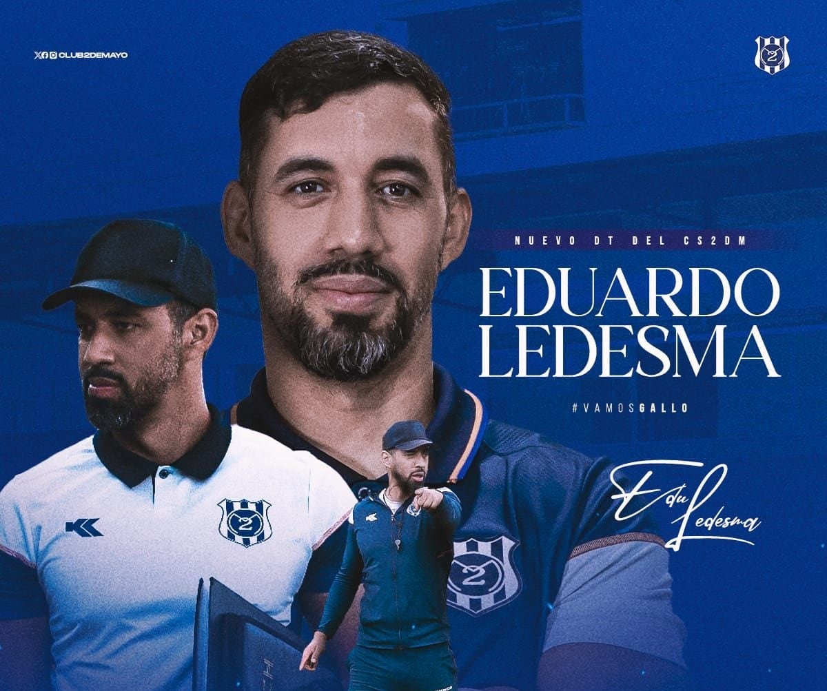Eduardo Ledesma fue anunciado como DT de 2 de Mayo el pasado 5 de diciembre. (Foto: 2 de Mayo)