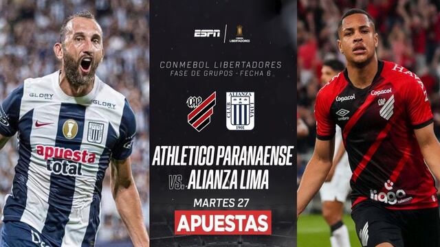 Athletico Paranaense vs. Alianza Lima: victoria blanquiazul paga más de 9 veces lo apostado en Betsson