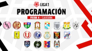 Liga 1: sigue la programación completa de la Fecha 6 del Torneo Clausura