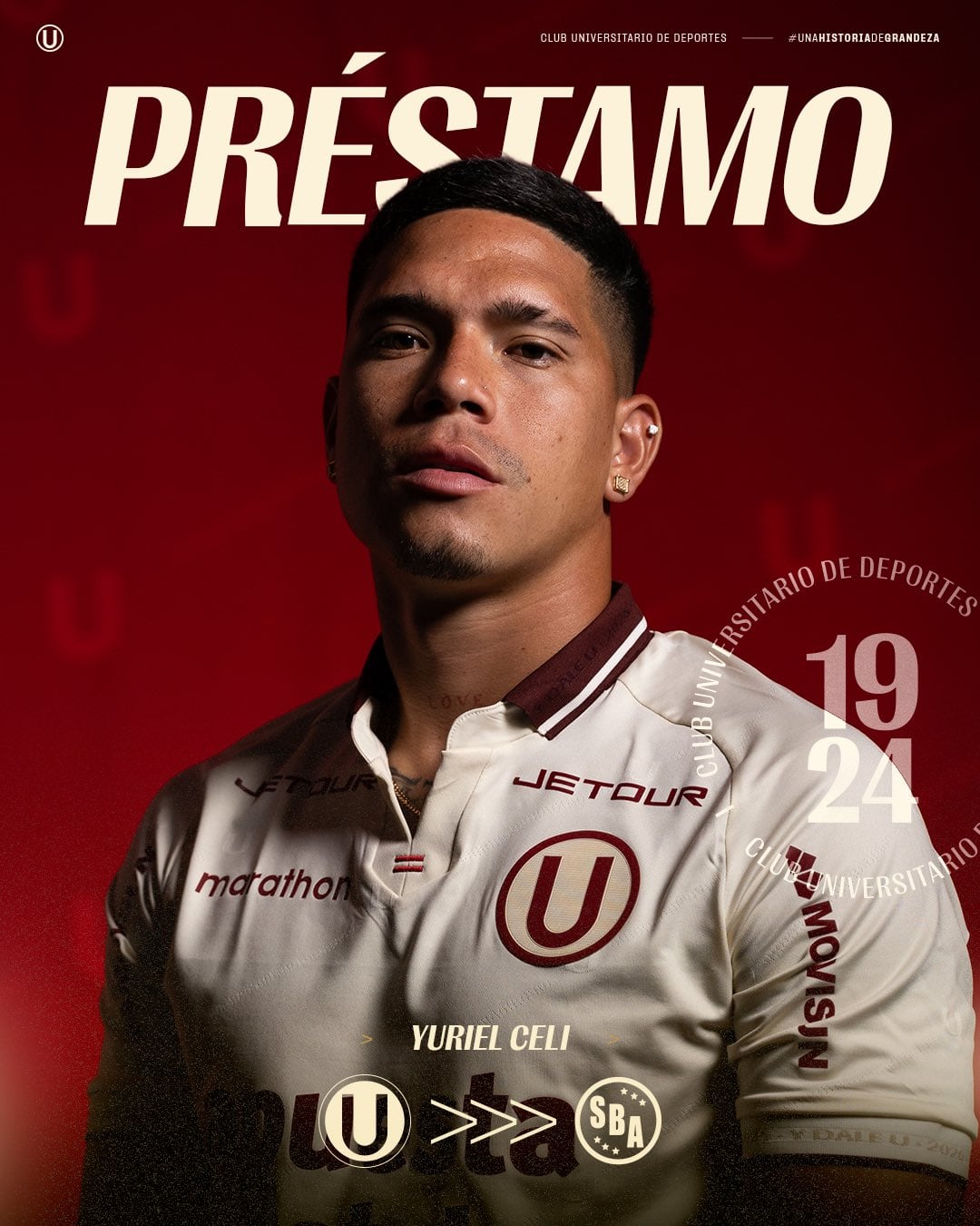 ¡Éxitos, Yuriel! Así despidió Universitario de Deportes a Yuriel Celi. (Foto: Universitario)