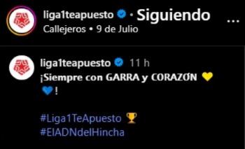 La Liga 1 dejó un mensaje en sus redes sociales tras la discusión entre Hernán Barcos y Alex Valera. (Imagen: Captura de Instagram)