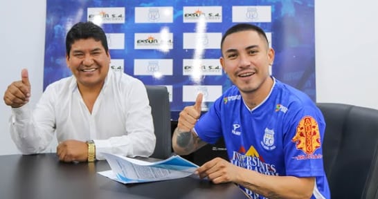 Jean Deza fue anunciado como refuerzo de Santos FC de Nazca el año pasado. (Foto: Santos)