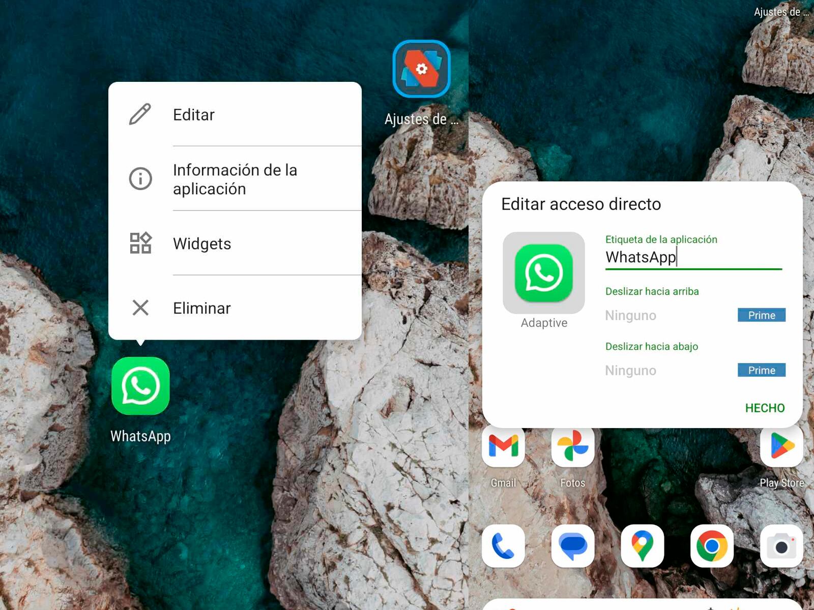 WHATSAPP | De esta manera podrás habilitar el menú para poder "Editar" el logo de WhatsApp. (Foto: MAG - Rommel Yupanqui)