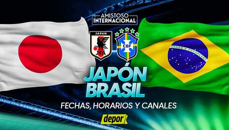 Brasil vs. Japón: canales de TV y horarios del partido amistoso internacional