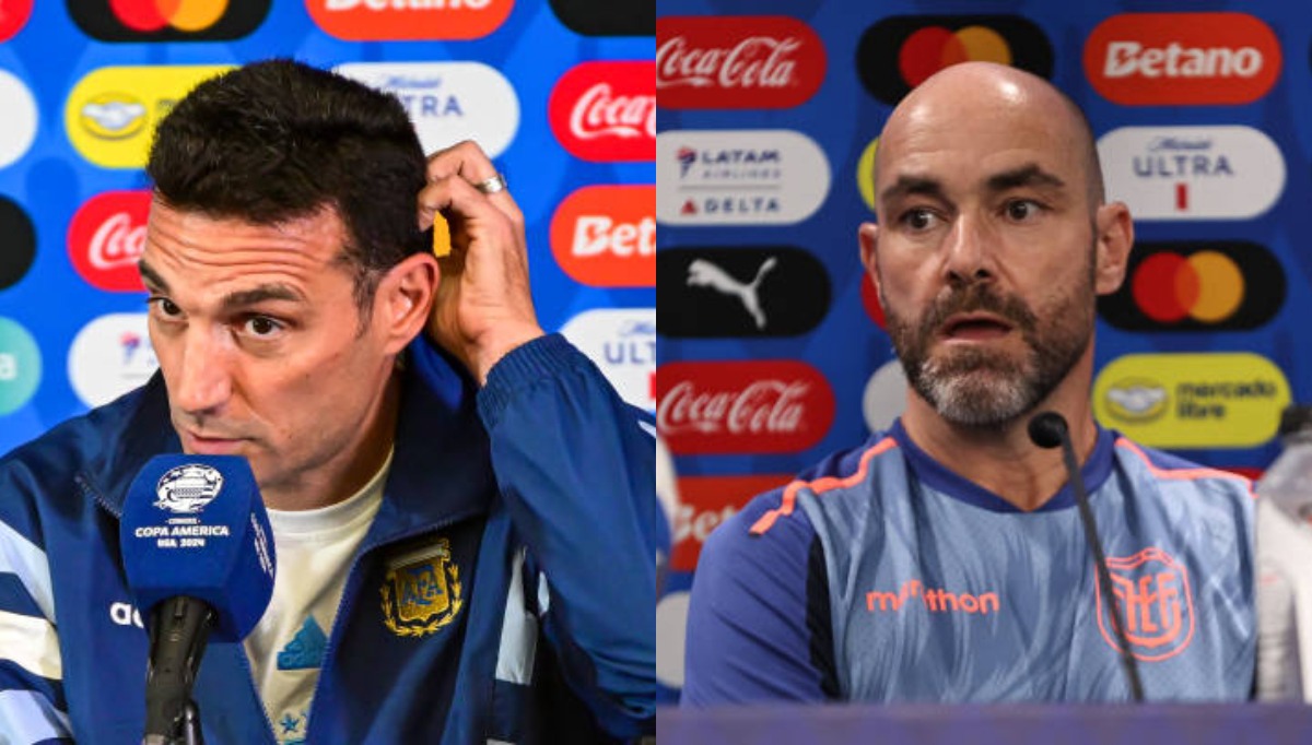 Argentina y Ecuador se ven las caras por la Copa América 2024. (Foto: Composición)