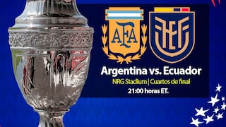 Argentina vs. Ecuador EN VIVO, con Messi - hora, canal TV, dónde ver y formaciones