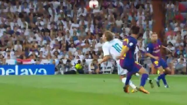 Magia pura: el sombrero de Luka Modric que levantó a todo el Santiago Bernabéu