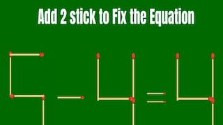 Un desafío para pocos: tienes que corregir la ecuación en solo 2 movimientos