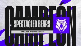 Rugen los osos en Claro Gaming Stars League: Spectacled Bears se llevan el título del Apertura