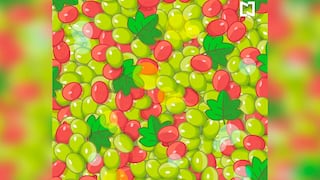 Reto viral: Solo tienes 30 segundos para encontrar las aceitunas entre las uvas