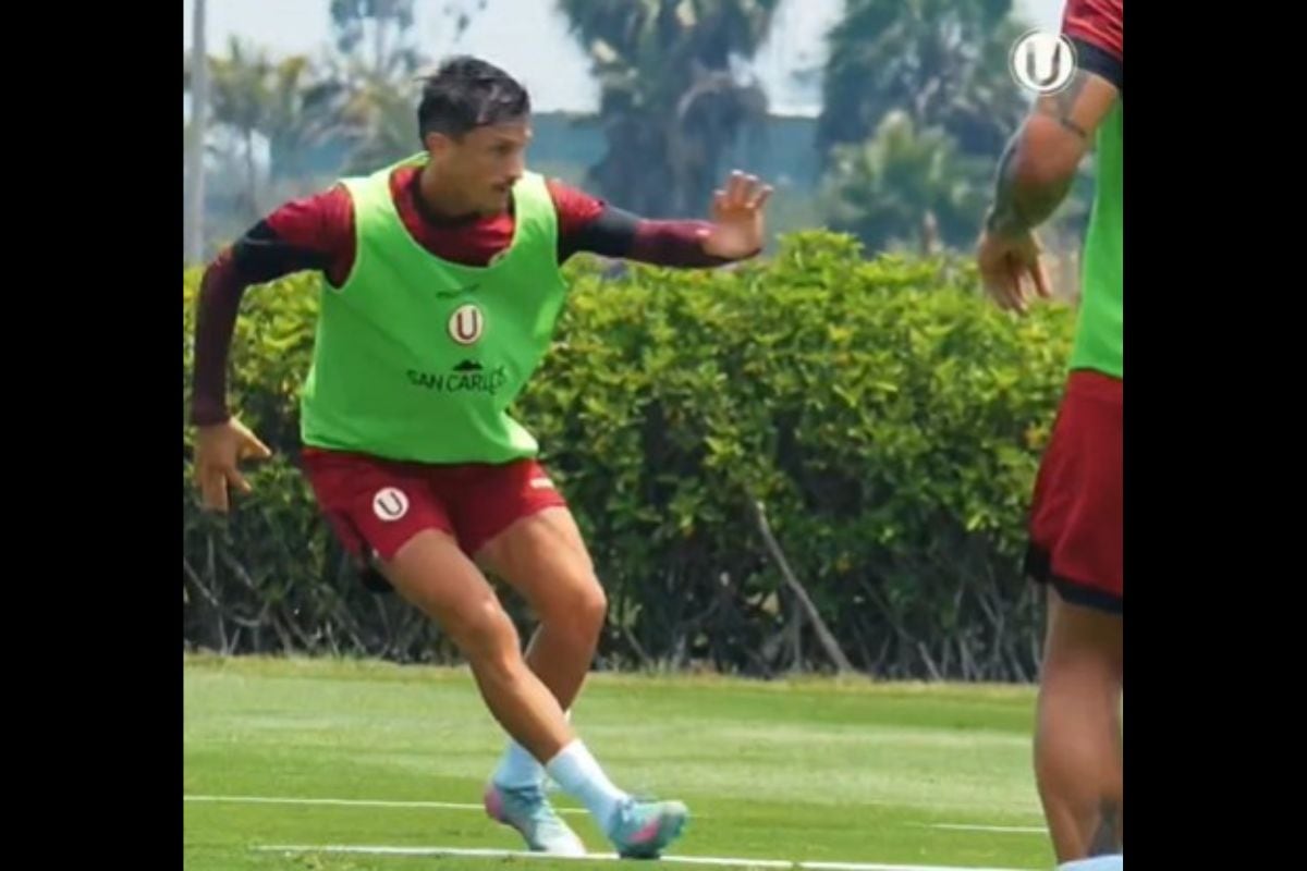 El jugador argentino se muestra motivado en los entrenamientos del equipo en Campo Mar 'U'.