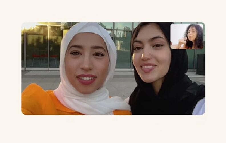 Así se ven las videollamadas en modo horizontal. (Foto: WhatsApp)