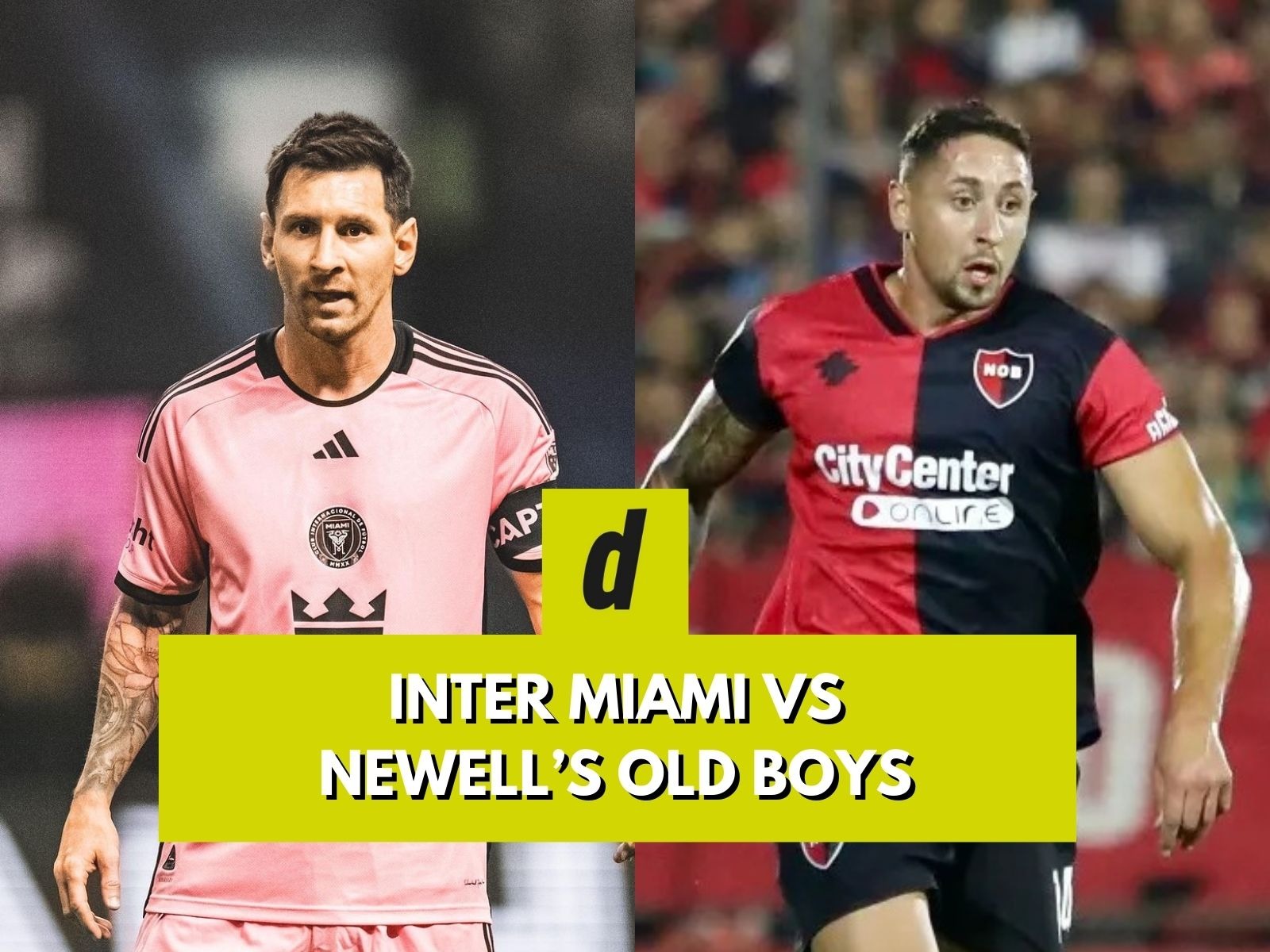 ¿En qué canal se juega el Inter Miami vs. Newell's Old Boys? Consulta la información de transmisión para tu país: USA, México y Argentina. | Crédito: @intermiamicf / @newells / Instagram / Composición
