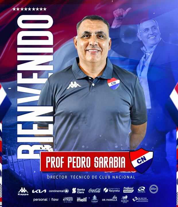 Pedro Saravia es el nuevo entrenador de Nacional de Paraguay. (Imagen: Nacional de Paraguay)