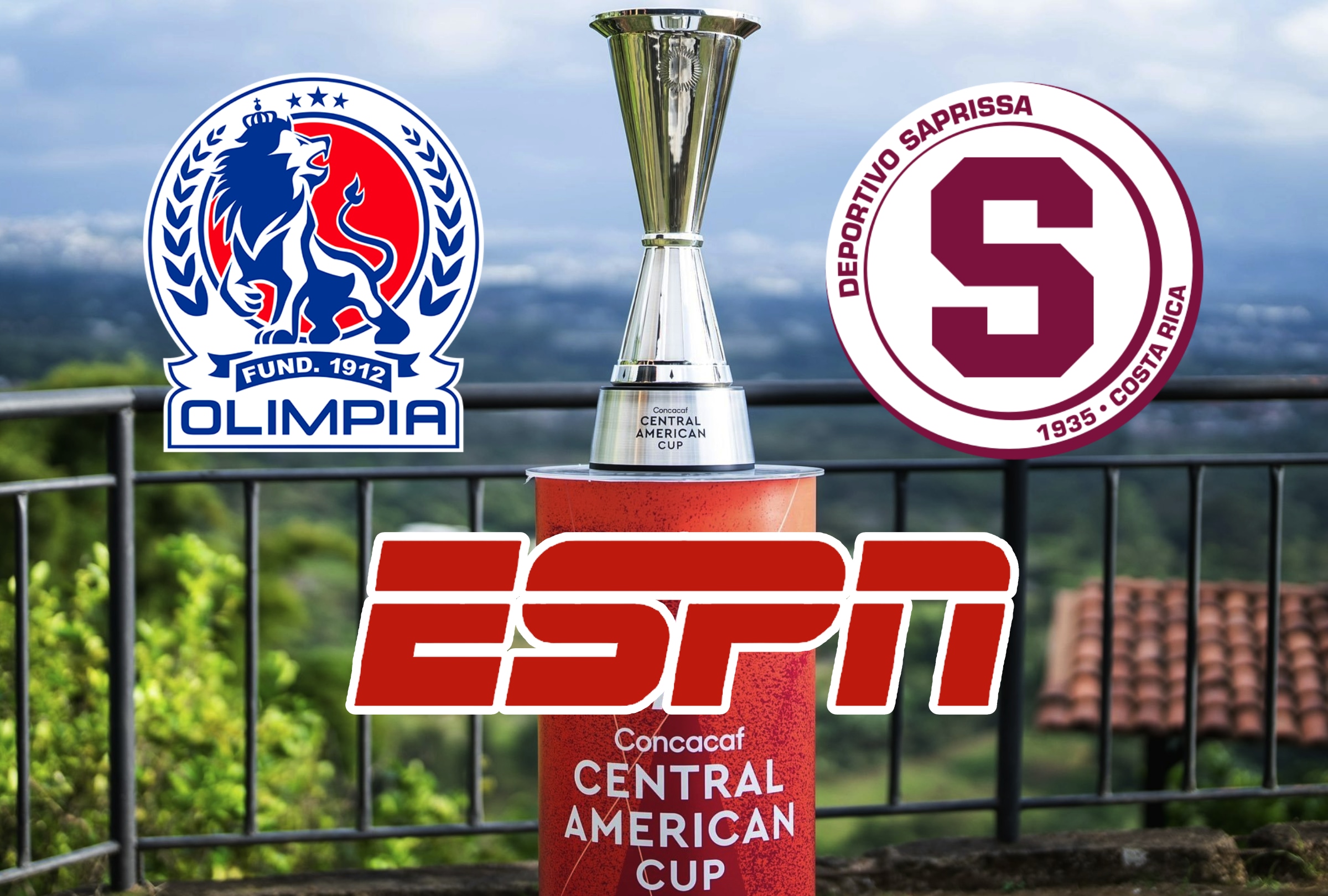 TEGUCIGALPA (HONDURAS), 27/08/2025.- Cobertura oficial de ESPN EN VIVO ONLINE para ver el partido CD Olimpia vs. Saprissa hoy por la fecha 5 del Grupo C de la Copa Centroamericana 2025 en el Estadio Nacional Chelato Uclés de Tegucigalpa, Honduras. FOTO DE @TheChampions / Concacaf.com