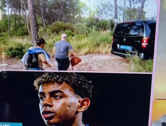 Una de las pocas imágenes que se filtraron de personas con enanismo ingresando a la finca donde se realizó la fiesta. (ADEE)