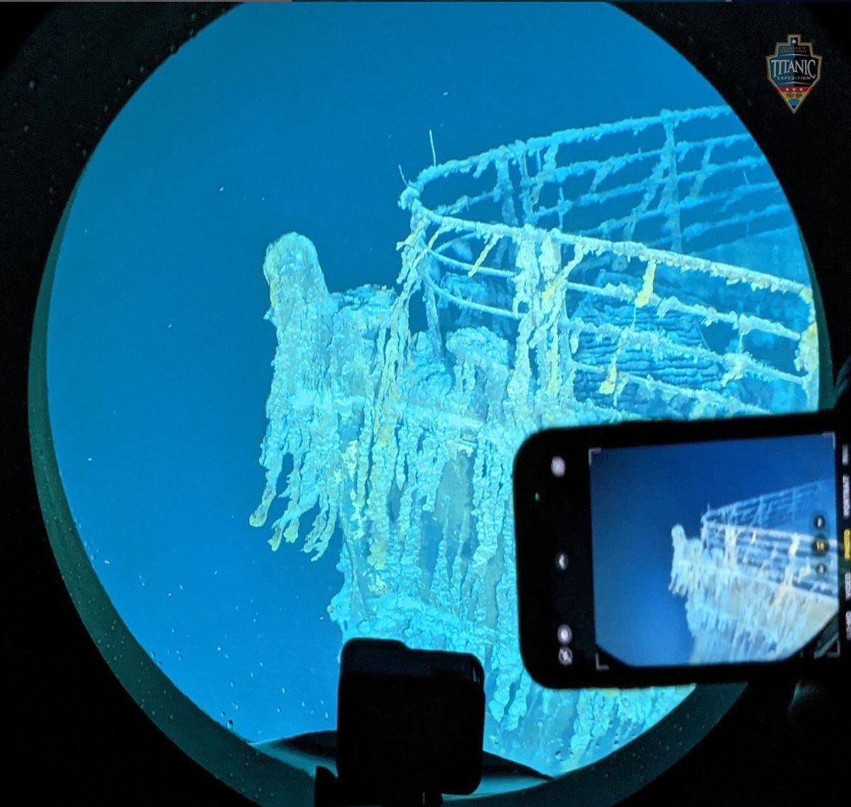 El Titán tiene una ventana para que los exploradores puedan ver los restos del Titanic (Foto: OceanGate Expeditions)