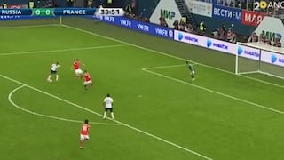 Brilla con PSG, brilla con Francia: el buen gol de Mbappé ante Rusia tras jugada incontrolable [VIDEO]