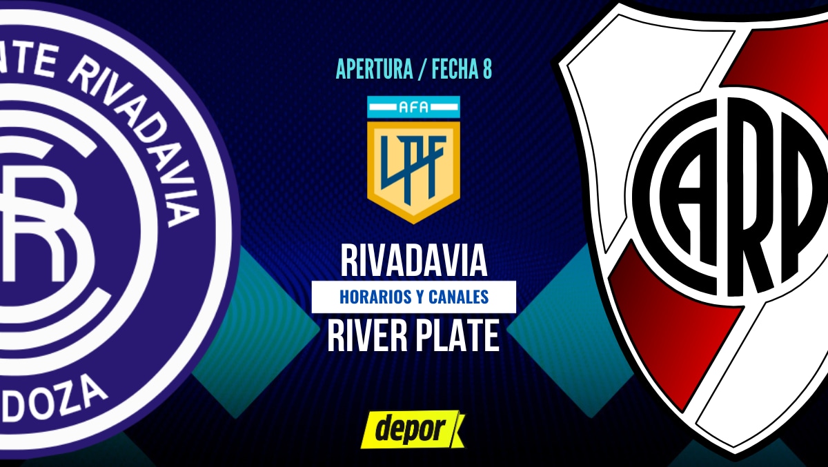 River vs. Independiente Rivadavia juegan por la fecha 8 de la Liga Profesional Argentina 2026. (Diseño: Depor)