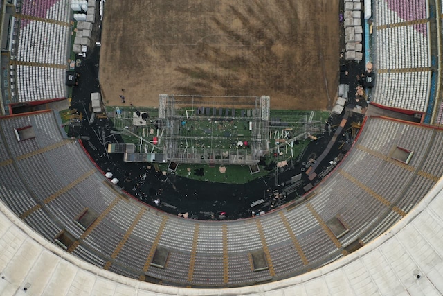 Las lamentables condiciones en las que se encuentra el gramado del Estadio Nacional. (Foto: Julio Reaño / GEC)