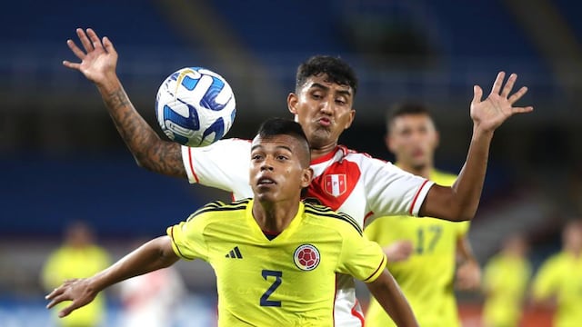 Al borde de la eliminación: Perú cayó 2-1 ante Colombia por el Sudamericano Sub-20