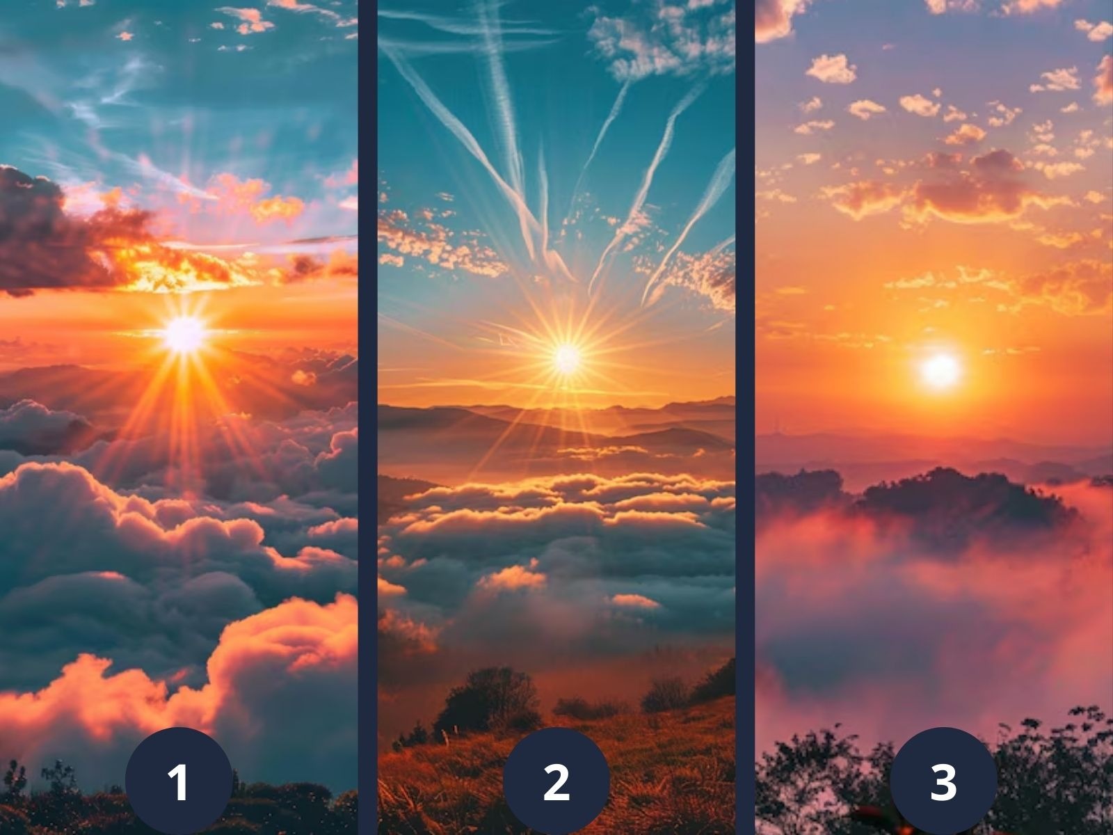 TEST VISUAL | En lo particular, me fascinan visualizar los amaneceres. ¿A ti también? (Foto: Composición Freepik / Depor)