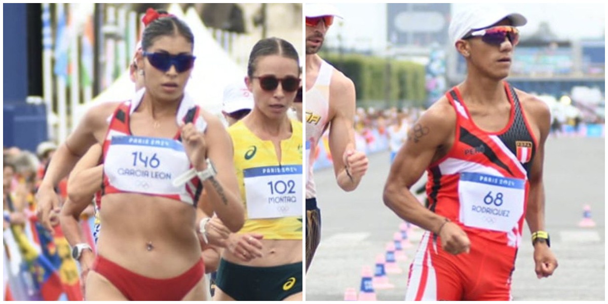 Kimberly García y César Rodríguez obtuvieron diploma olímpico en marcha de relevos mixtos en París 2024. (COP)