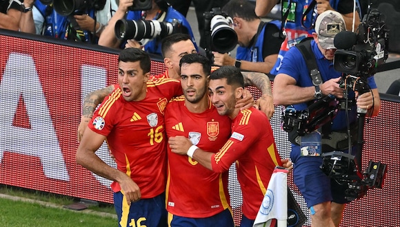 El cuadro dirigido por Luis de la Fuente se quedó con el triunfo en un partido catalogado como una final adelantada de la Eurocopa 2024. (Foto: AFP)