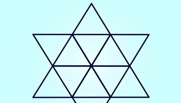 DESAFÍO VISUAL | Tienes que determinar el número exacto de triángulos en la imagen. | Foto: genial.guru