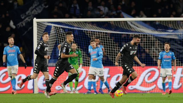 De mal en peor: Napoli cayó 1-0 con Empoli por la jornada 17 de la Serie A italiana