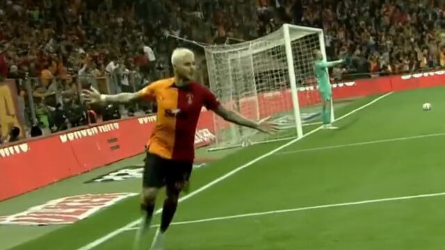 ‘On fire’: el doblete de Mauro Icardi para el 2-1 de Galatasaray sobre Besiktas [VIDEO]