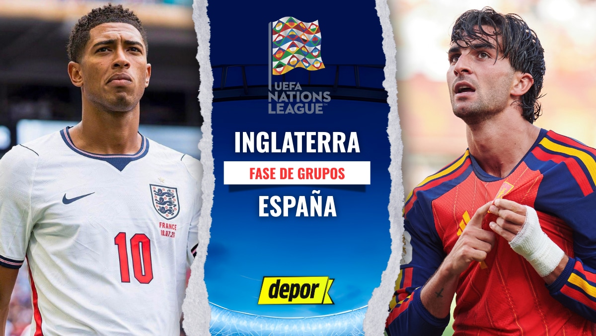 España vs. Inglaterra por la Nations League. (Composición: Depor)