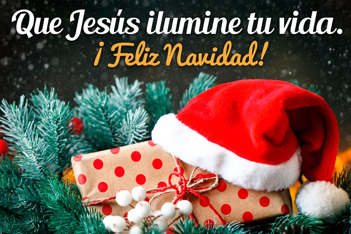 Otra imagen donde puedes transmitir el famoso Feliz Navidad en WhatsApp. (Foto: GoodFon)
