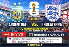 ¿A qué hora juega y qué canal transmite Argentina vs. Inglaterra EN VIVO hoy por la semifinal del Mundial 2026?