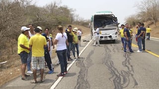 Bus con hinchas de Ecuador se accidentó en la vía a Barranquilla, Colombia