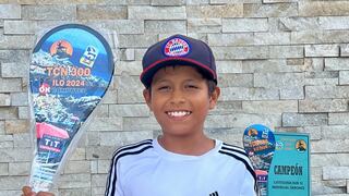 Con solo 11 años, Valentino Salinas suma segundo título nacional en la Paleta Frontón