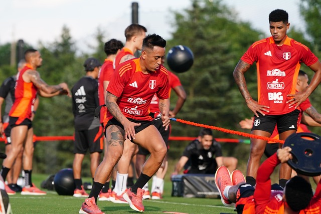 La Bicolor sumó un nuevo entrenamiento previo a su debut contra Chile en la Copa América 2024. (Foto: Selección Peruana).