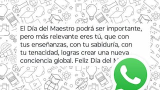 40 mejores frases del Día del Maestro en Perú para enviar a tu profesor por WhatsApp