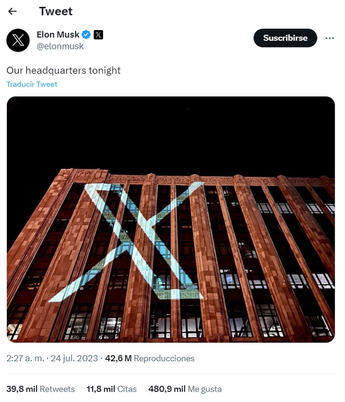 Elon Musk hizo anuncio en su cuenta de Twitter (Foto: Elon Musk/ Twitter)