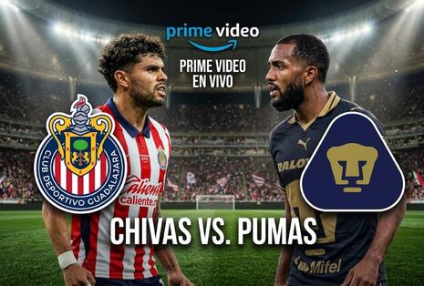 🔘 Prime VIDEO EN VIVO — Mira la transmisión del partido Chivas de Guadalajara vs. Pumas UNAM en directo por TV online