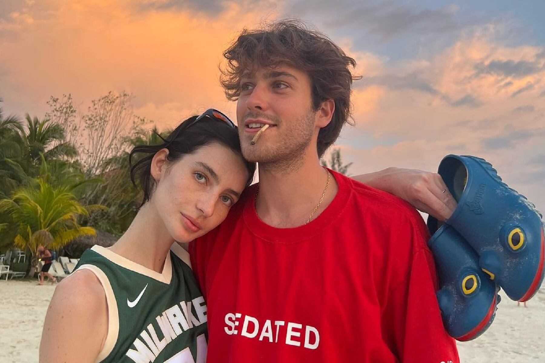 Meadow Walker y Louis Thornton-Allan tuvieron una discreta relación antes de su matrimonio (louisthorntonallan / Instagram)