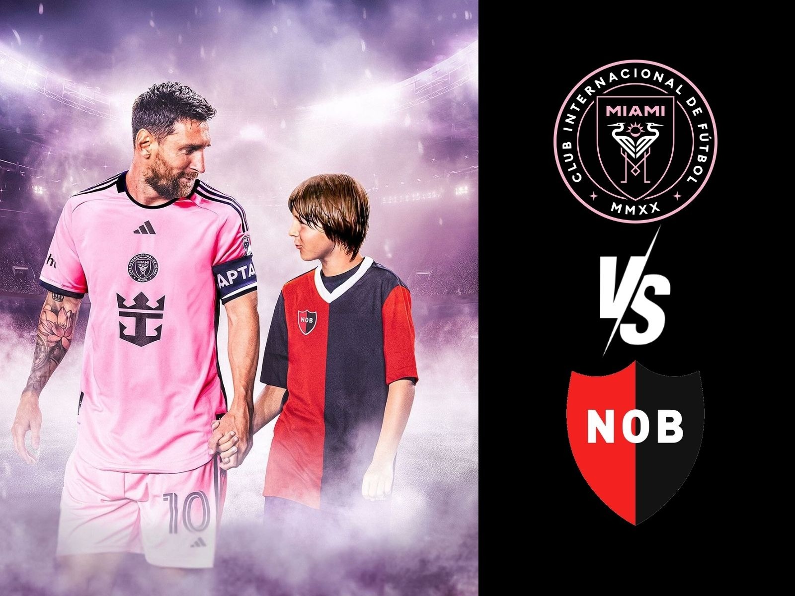 ¡No te pierdas el Inter Miami vs. Newell's Old Boys! Descubre dónde puedes ver el partido en vivo desde USA, México y Argentina. | Crédito: @intermiamicf / Instagram / Composición