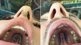 Tatuajes en el paladar: la nueva moda que causa furor en redes sociales