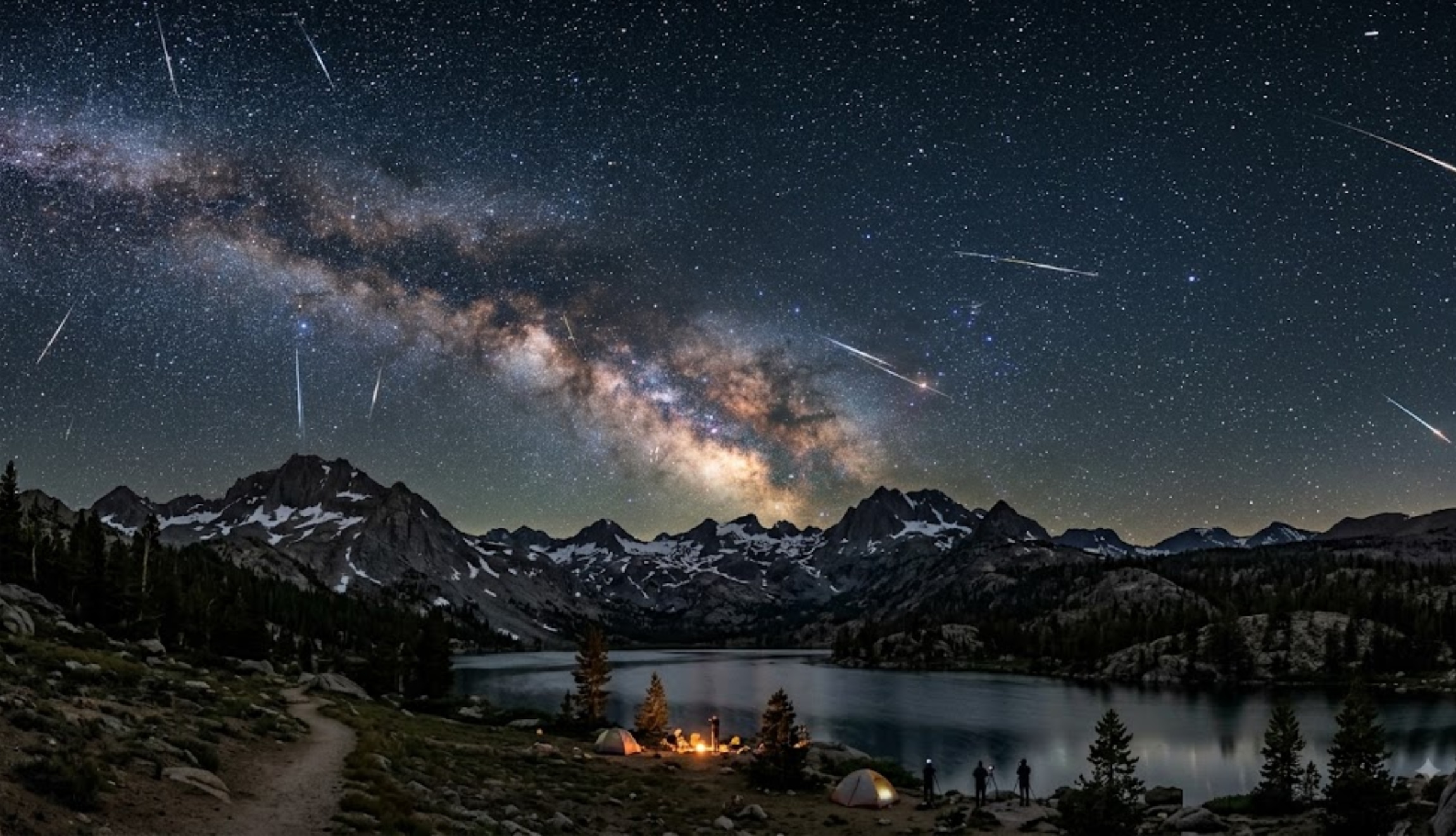 Consulta a qué hora es, cuándo será y dónde observar la Lluvia de Meteoros Perseídas del mes de agosto de 2026, un fenómeno astronómico único que será visto en Estados Unidos. (Foto: Imagen creada por Depor utilizando la IA de Gemini)