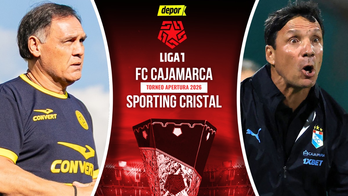 Sporting Cristal vs. FC Cajamarca se enfrentan por la Liga 1 2026. (Diseño: Depor)